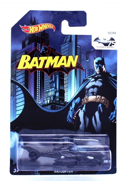 Hot Wheels 75 years of Batman Modern Comicsytle (Jim Lee) The Batcopter von Mattel